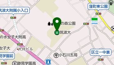 国立筑波大学東京キャンパス文京校舎の地図画像