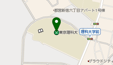 私立東京理科大学葛飾キャンパスの地図画像