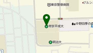 私立帝京平成大学中野キャンパスの地図画像