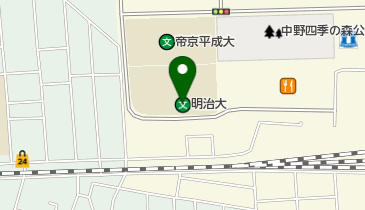 私立明治大学中野キャンパスの地図画像