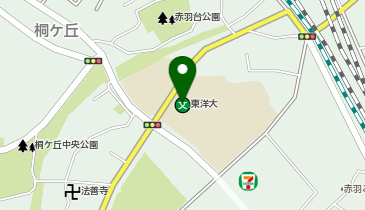 私立東洋大学赤羽台キャンパスの地図画像