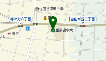 私立自由が丘産能短期大学の地図画像