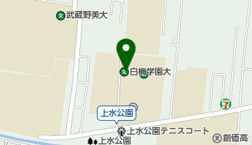 私立白梅学園短期大学の地図画像