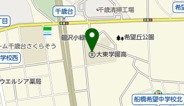 私立大東学園高校の地図画像