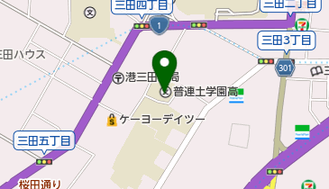 私立普連土学園高校の地図画像