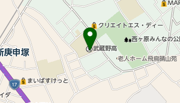 私立武蔵野高校の地図画像