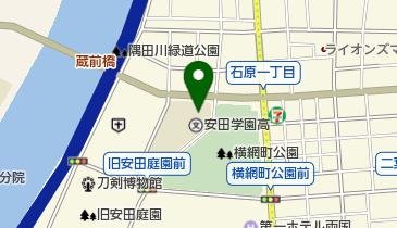 私立安田学園高校の地図画像