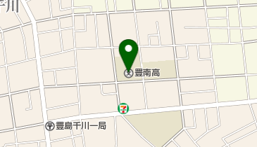 私立豊南高校の地図画像