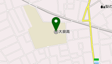 東京都立大泉高校の地図画像