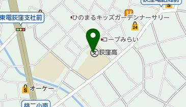 東京都立荻窪高校の地図画像
