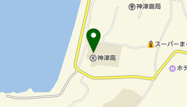 東京都立神津高校の地図画像