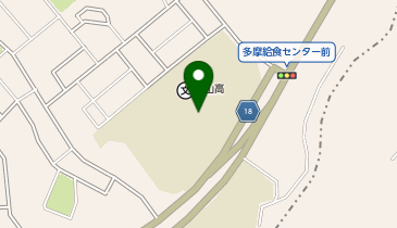 東京都立永山高校の地図画像