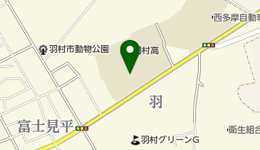 東京都立羽村高校の地図画像