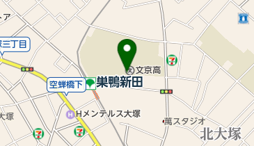 東京都立文京高校の地図画像