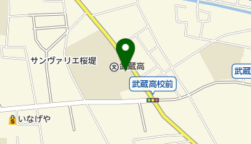 東京都立武蔵高校の地図画像