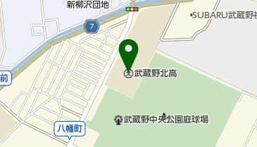 東京都立武蔵野北高校の地図画像