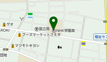 私立NHK学園高校の地図画像