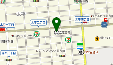 私立立志舎高校の地図画像