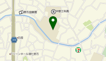 東京都立中野工科高校の地図画像