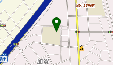 足立区立加賀中学校の地図画像