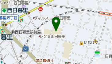 荒川区立諏訪台中学校の地図画像