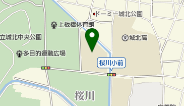 板橋区立桜川中学校の地図画像