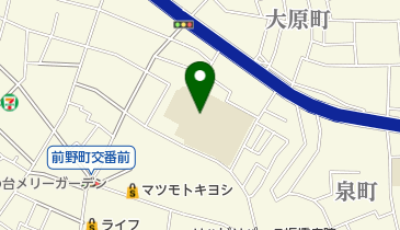 板橋区立志村第一中学校の地図画像
