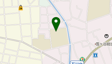 大田区立石川台中学校の地図画像