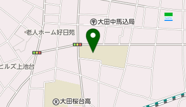 大田区立貝塚中学校の地図画像