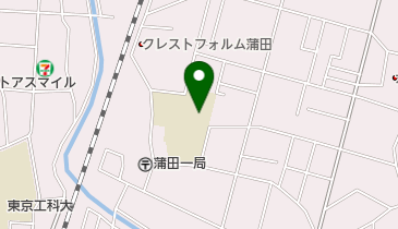 大田区立蒲田中学校の地図画像
