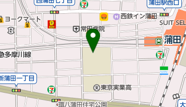 大田区立御園中学校の地図画像