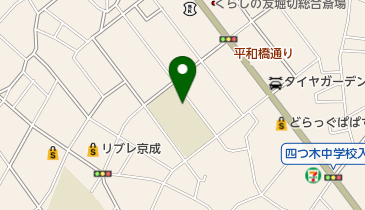 葛飾区立堀切中学校の地図画像