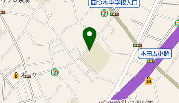 葛飾区立四ツ木中学校の地図画像