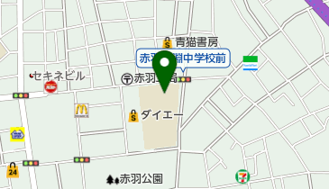 北区立赤羽岩淵中学校の地図画像