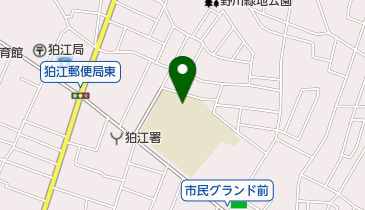 狛江市立狛江第一中学校の地図画像