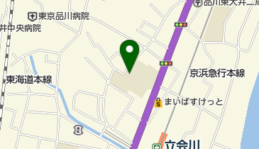 品川区立浜川中学校の地図画像