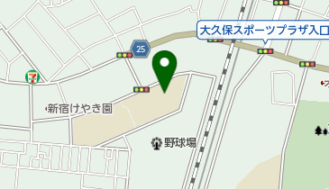 新宿区立新宿西戸山中学校の地図画像