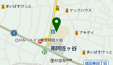 杉並区立阿佐ケ谷中学校の地図画像