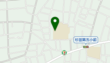 杉並区立天沼中学校の地図画像