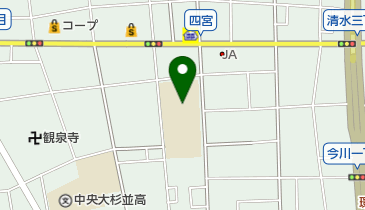 杉並区立井荻中学校の地図画像