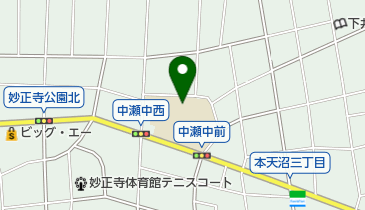 杉並区立中瀬中学校の地図画像