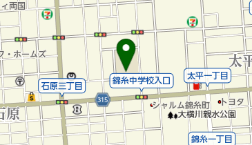 墨田区立錦糸中学校の地図画像