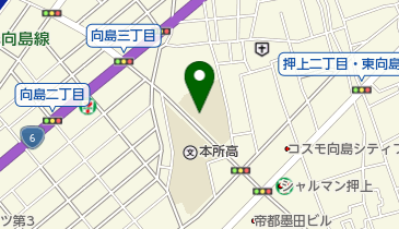 墨田区立墨田中学校の地図画像