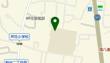 世田谷区立芦花中学校の地図画像