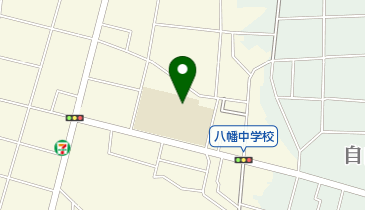 世田谷区立八幡中学校の地図画像