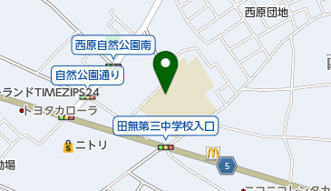 西東京市立田無第三中学校の地図画像