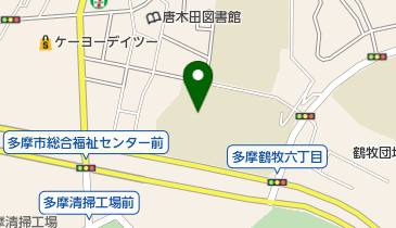 多摩市立鶴牧中学校の地図画像