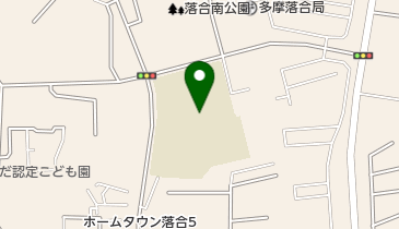 多摩市立落合中学校の地図画像