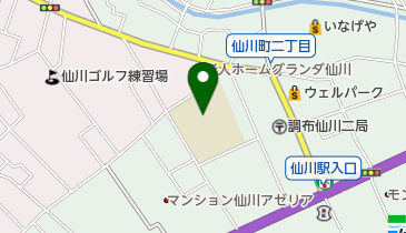 調布市立第八中学校の地図画像