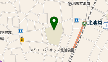 豊島区立池袋中学校の地図画像